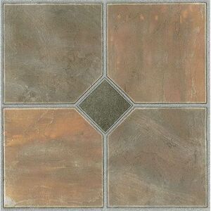 Creative Home: Nexus Vinyl Tile: 326 Rustic Slate: 1 Box 20 Tiles